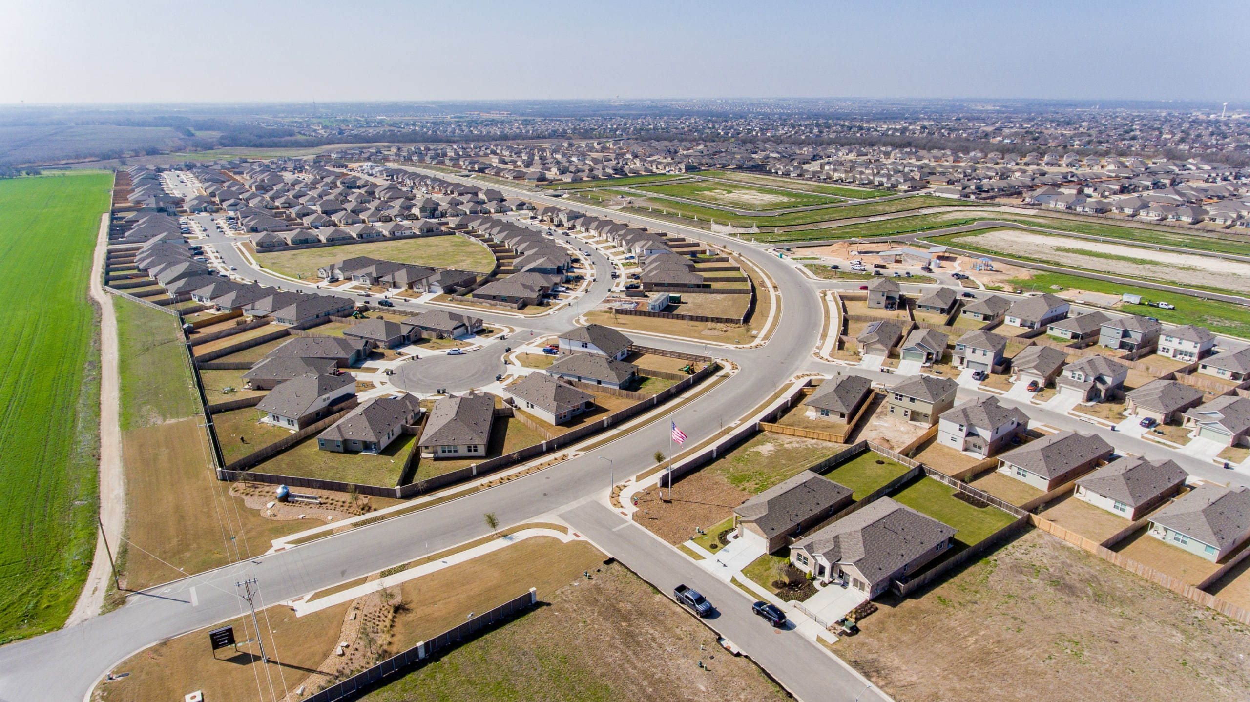 Sprawling neighborhood in Hutto, Texas