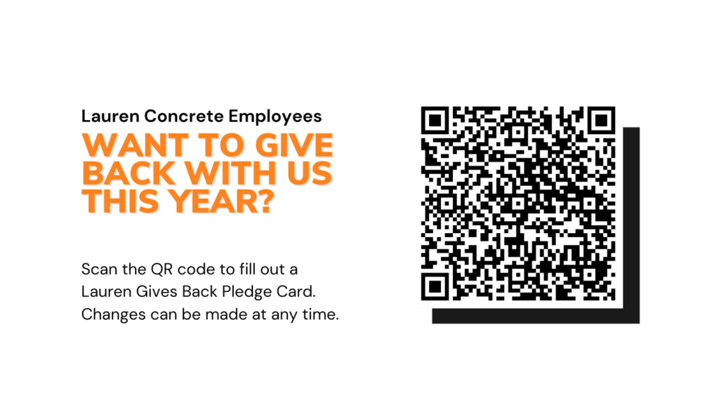 Want to give back with us this year? Scan the QR code to fill out a pledge card. 