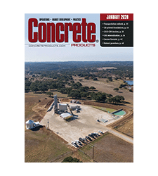 Concrete Products Magazine Front Cover January 2020 Edition